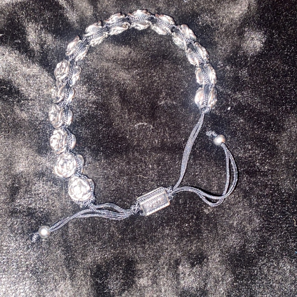Elegant Silver Rose Bracelet by king baby studio π adjustable size - Picture 2 of 3